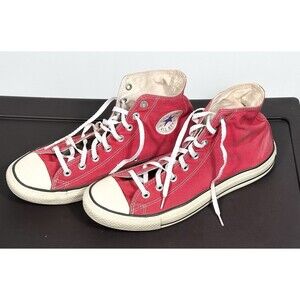 Converse All Star Chuck Taylor High Tops Red Unisex Women's Size 11 Men's Size 9